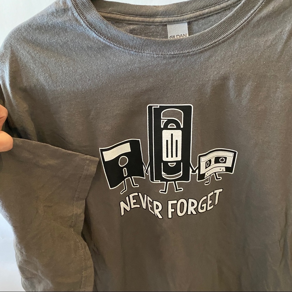 🐢Gray 50th 40th T-shirt Never Forget men's XXL - Picture 1 of 6